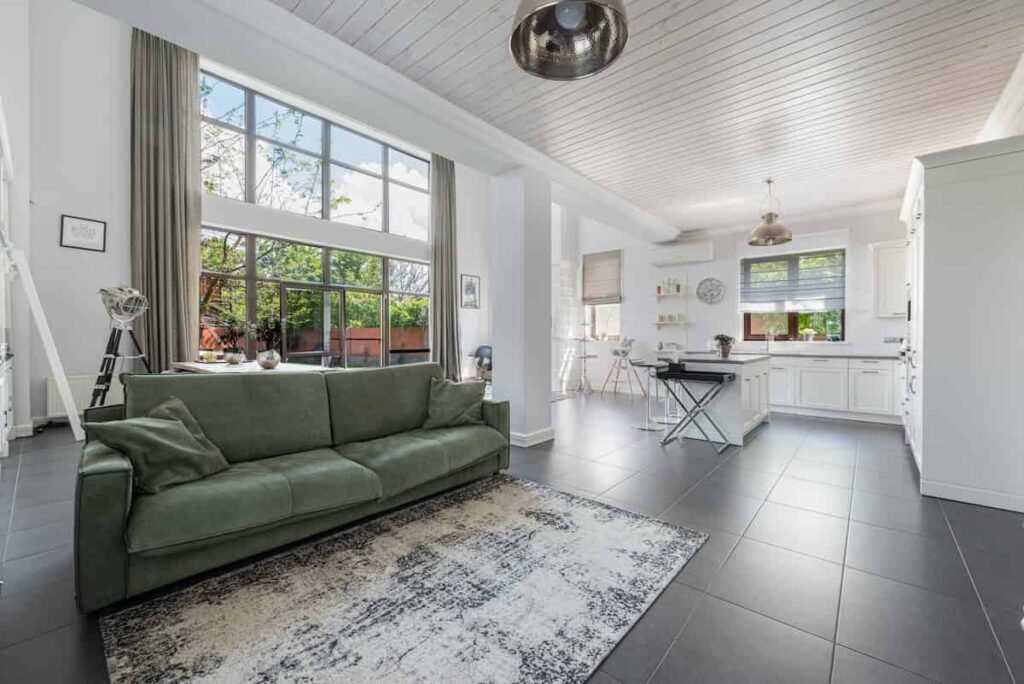 clean and tidy living room